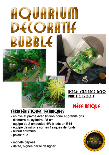 aquarium dcoratif bubble