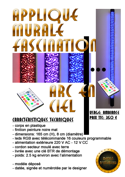 applique fascination arc en ciel