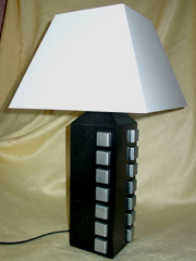 lampe lingot finition argent