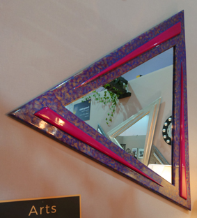 miroir triange TR-3B 100 cm fushia