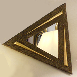 miroir feuille d or 22 carats 60 cm TR3B