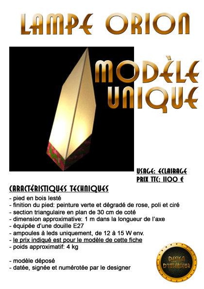 lampe orion 1